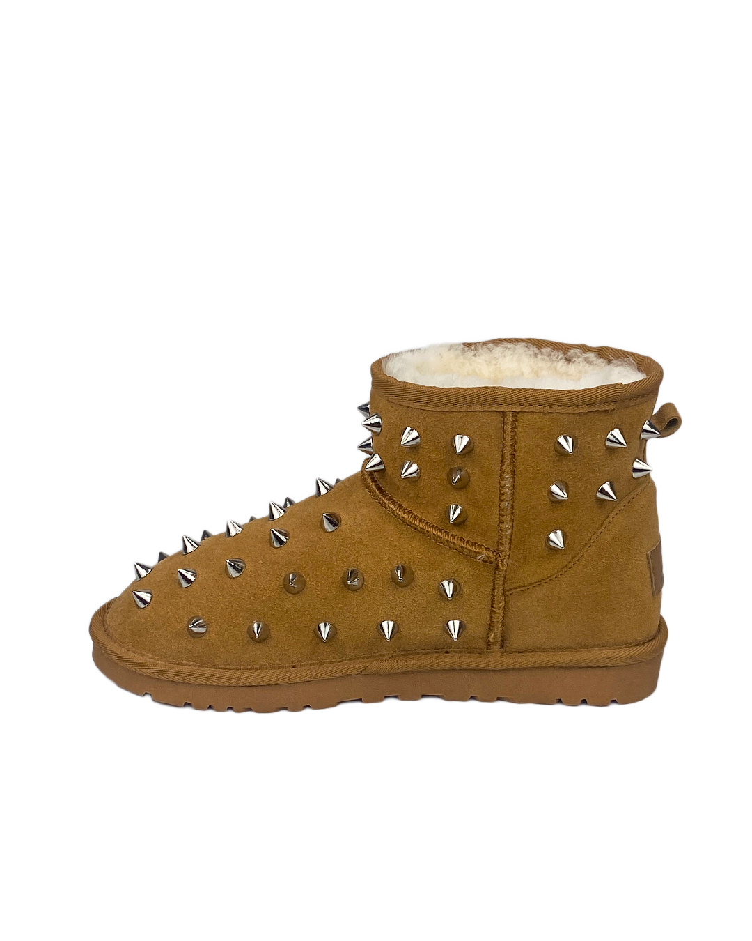 prngrphy studded suede ankle boots cognac  side ugg